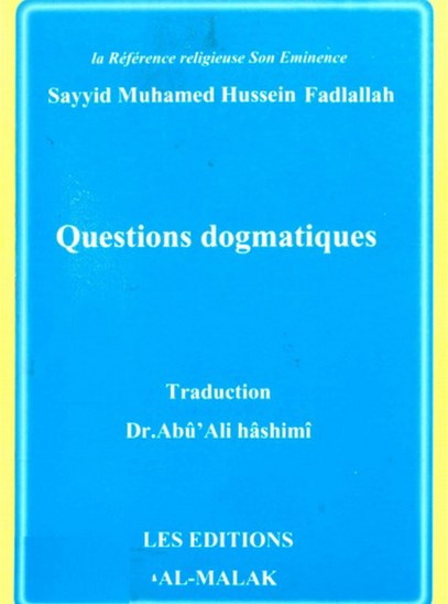 Questions dogmatiques